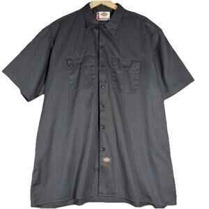 Dickies Vintage-A Legend At Work- Short Sleeve-Button Up Shirt Size 2XL